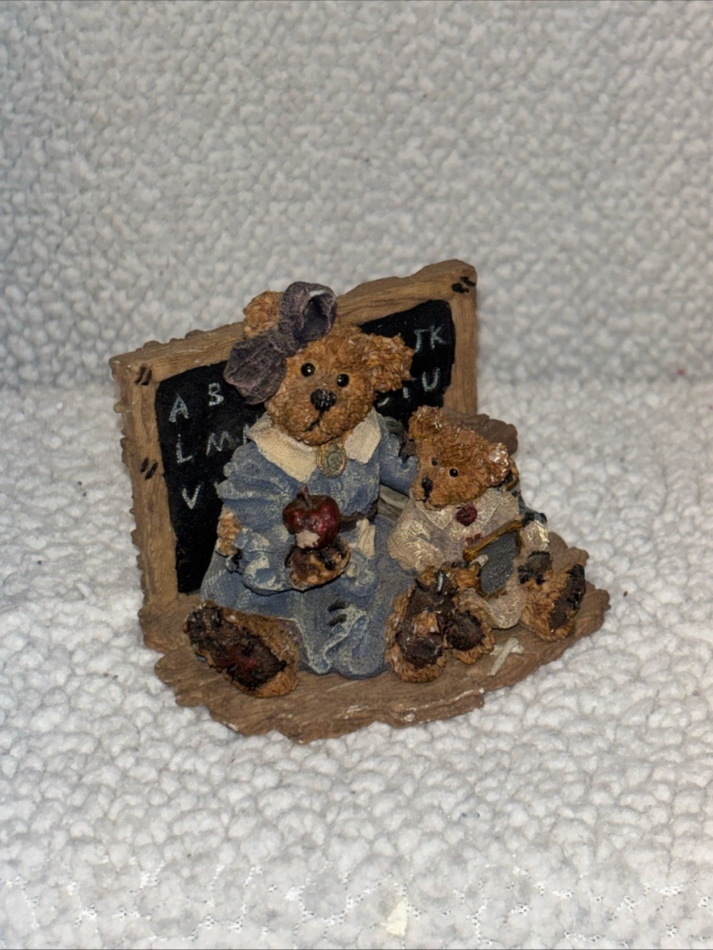 Boyds Bears Brown and Blue Teacher Bear Figurine